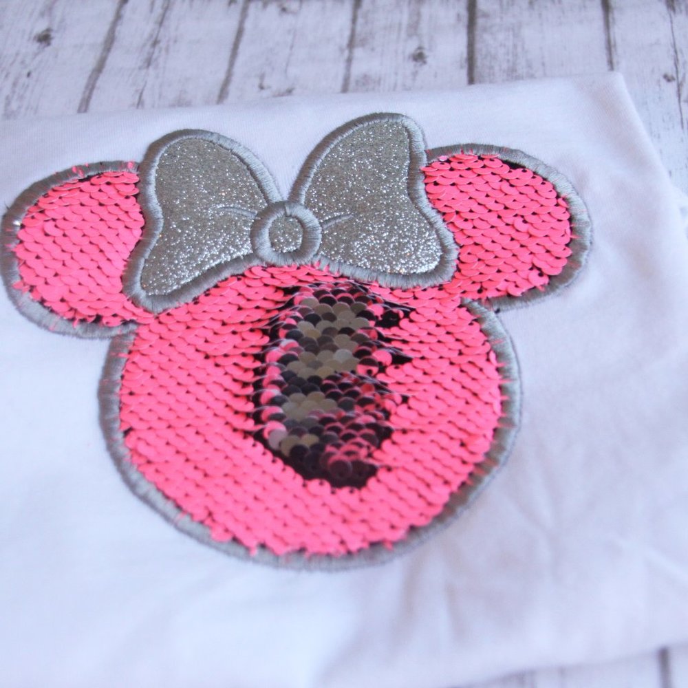 Disney Minnie Mouse Mermaid Sequin Shirt, Brand New, Size 3T - Picture 3 of 4